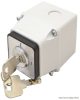 TKFK-20T Tokozott főkapcsoló, kulcsos, BE-KI (Kulcs 0-áll. kivehető) 400V, 50Hz, 20A, 4P, 5,5kW, 48×48mm, IP44