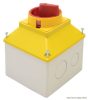 TKFL-20T Tokozott főkapcsoló, lakatolható, BE-KI 400V, 50Hz, 20A, 4P, 5,5kW, 48×48mm, IP44