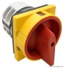 TKFL-32 Főkapcsoló, lakatolható, BE-KI 400V, 50Hz, 32A, 4P, 11kW, 64×64mm