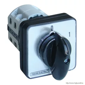   TRACON TKM-20/QT65 Tokozott közvetlen motorkapcsoló, BE-KI 400V, 50Hz, 20A, 5,5kW, 48×48mm, IP65