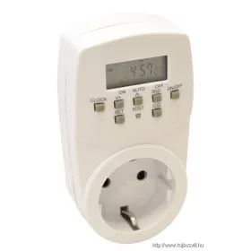   TRACON TKO-DHE Dugaszolható elektronikus kapcsolóóra, heti 230V, 16A, IP20