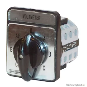   TRACON TKU-K Voltmérő átkapcsoló vonali és fázisfeszültségre