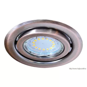   TRACON TLC-6MR Beépíthető lámpatest spot fényforrásokhoz, matt réz max.50W, MR16, D=97mm, 30°