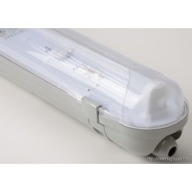   TRACON TLFV-136E Fénycsöves védett lámpatest elektronikus előtéttel 230V, 50Hz, T8, G13, 1×36 W, IP65, ABS/PC, A2,