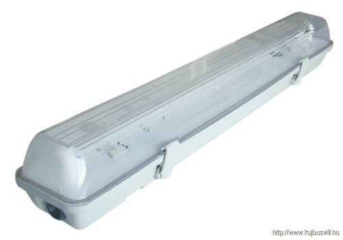 TRACON TLFV-136E Fénycsöves védett lámpatest elektronikus előtéttel 230V, 50Hz, T8, G13, 1×36 W, IP65, ABS/PC, A2,