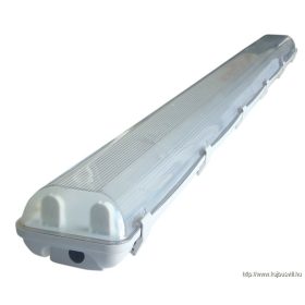   TRACON TLFV-258E Fénycsöves védett lámpatest elektronikus előtéttel 230V, 50Hz, T8, G13, 2×58 W, IP65, ABS/PC, A2