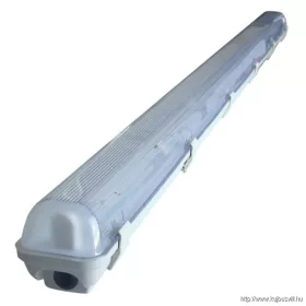  TRACON TLFVLED112 Védett lámpatest LED csövekhez, egyoldalas betáp 230 V, 50 Hz, G13, 1200 mm, IP65, ABS/PC,