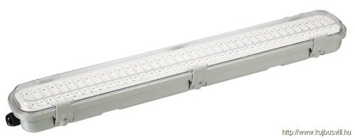 TLFVLM18W Védett LED ipari lámpatest radaros mozgásérzékelővel 230VAC,18W,600mm,360°,IP65,1-8m,10s-12m,3-2000lx, EEI=G