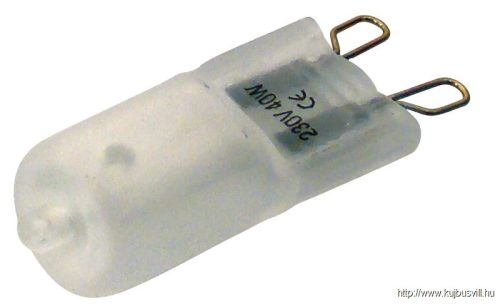 TLWI-G9-60-F Wolframszálashalogén izzó, 3 db/bliszter, tejfehér 230V, 50Hz, G9, 60W, 2700K, 2000h, EEI=G