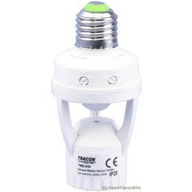   TRACON TMB-E50 Mozgásérzékelő adapter, infra, E27 foglalatba 230V, 50Hz, 120°, max. 6m, 10s-5min, 3-2000 lux, IP20