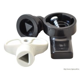   TRACON TME-ZMH Műanyag zár TME szekrényekhez, háromszög 8.5mm