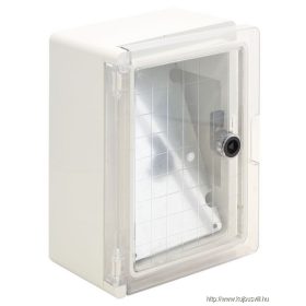   TRACON TME282113T Műanyag elosztószekrény átlátszó ajtóval HxWxD=280x210x130mm, IP65, IK10, 1000V AC/DC, RAL7035