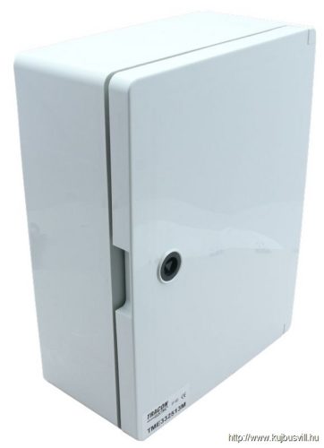 TME332513M Műanyag elosztószekrény maszkos 2x9mod, HxWxD=330x250x130mm, IP65, IK10, 1000V AC/DC