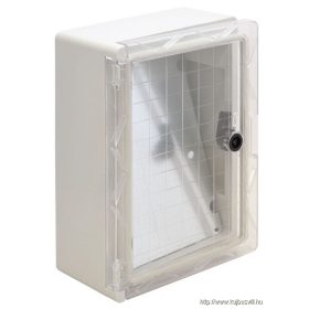   TRACON TME332513T Műanyag elosztószekrény átlátszó ajtóval HxWxD=330x250x130mm, IP65, IK10, 1000V AC/DC, RAL7035