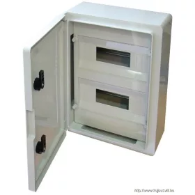   TRACON TME403017M Műanyag elosztószekrény maszkos 2x12 mod, HxWxD=400x300x165mm, IP65, IK10, 1000V AC/DC
