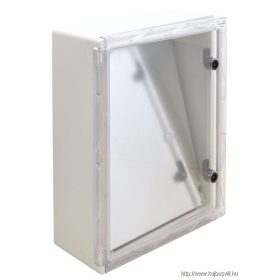   TRACON TME504018T Műanyag elosztószekrény átlátszó ajtóval HxWxD=500x400x175mm, IP65, IK10, 1000V AC/DC, RAL7035