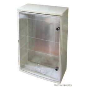   TRACON TME605022T Műanyag elosztószekrény átlátszó ajtóval HxWxD=600x500x220mm, IP65, IK10, 1000V AC/DC, RAL7035