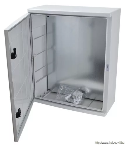 TRACON TME605022 Műanyag elosztószekrény HxWxD=600x500x220mm, IP65, IK10, 1000V AC/DC, RAL7035