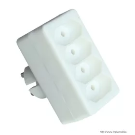   TRACON TN4 Többférőhelyes átalakító csatlakozó 4×EURO, 250VAC, max.2,5A