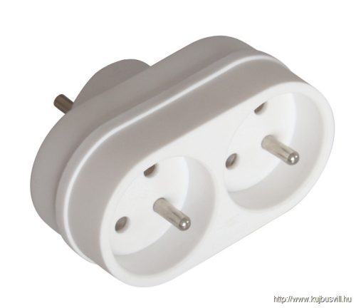 TNF2 Többférőhelyes csapos átalakító csatlakozó 250VAC, max.2,5A, 2xFrench