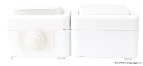 TRACON TR-PH03 Falon kívüli egy áramkörös kapcsoló+csatlakozóaljzat 16A/250VAC, IP54 (101)