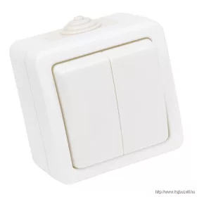   TRACON TR-PH06-2 Falon kívüli 2-áramkörös váltókapcsoló 10AX/250VAC, IP54, (106/2)