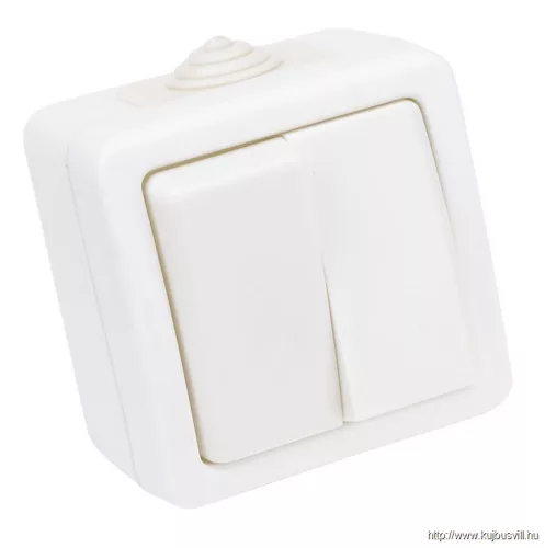 TRACON TR-PH06-2 Falon kívüli 2-áramkörös váltókapcsoló 10AX/250VAC, IP54, (106/2)