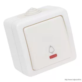   TRACON TR-PH07L Falon kívüli csengőnyomó, jelzőfénnyel 10AX/250VAC, IP54, (N101)