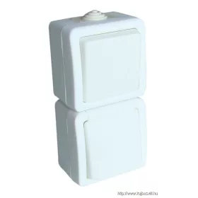   TRACON TR-PH08 Falon kívüli váltókapcsoló+csatlakozóaljzat 16A/250VAC, IP54, (106)