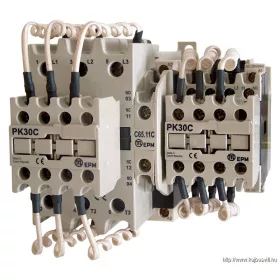   TRACON TR1C6511B Kontaktor kondenzátortelepek kapcsolásához 690V, 50Hz, 65A, 50kVAr, 400V AC, 3×NO+(1×NO+1×NC)