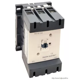   TRACON TR1E115V7 Nagyáramú kontaktor 415V, 50Hz, 115A, 55kW, 400V AC, 3×NO