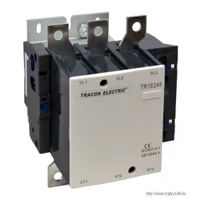   TRACON TR1E205 Nagyáramú kontaktor 415V, 50Hz, 205A, 110kW, 230V AC, 3×NO+1×NO