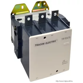   TRACON TR1E410 Nagyáramú kontaktor 415V, 50Hz, 410A, 200kW, 230V AC, 3×NO+1×NO