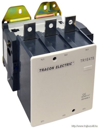 TR1E475B7 Nagyáramú kontaktor 415V, 50Hz, 475A, 250kW, 24V AC, 3×NO+1×NO