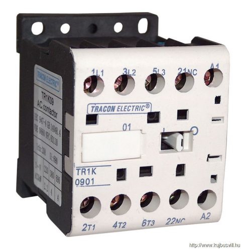 TR1K1201B7 Segédkontaktor 660V, 50Hz, 12A, 5,5kW, 24V AC, 3×NO+1×NC