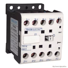   TRACON TR1K1210B7 Segédkontaktor 660V, 50Hz, 12A, 5,5kW, 24V AC, 3×NO+1×NO