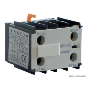   TRACON TR5KN13 Homlokoldali segédérintkező TR1K segédkontaktorokhoz 230V, 50Hz, 2A, 1×NO+3×NC