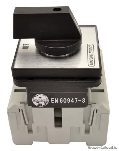 TRACON TS-10/4 Szakaszoló kapcsoló 400V, 50Hz, 100A, 4P, 30kW, 88×88mm