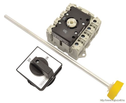 TRACON TS-80/3K Szakaszoló kapcsoló ajtókupplunggal 400V, 50Hz, 80A, 3P, 22kW, 64×64mm