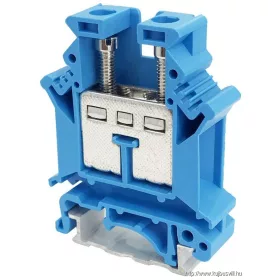   TRACON TSKA16-K Nullavezető ipari sorozatkapocs, csavaros, sínre, kék 2,5-16mm2, 800VAC, 101A