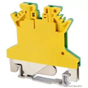   TRACON TSKA1,5JD Védővezető ipari sorozatkapocs, csavaros, sínre, zöld/sárga 500V 17.5A 0.14-1.5 mm2