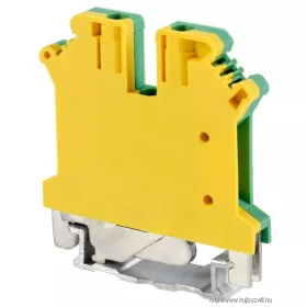   TRACON TSKA2.5JD Védővezető ipari sorozatkapocs, csavaros, sínre, zöld/sárga 0,2-2,5mm2, 32A