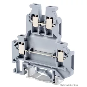   TRACON TSKA2,5/2 Emeletes ipari sorozatkapocs, csavaros, sínre, szürke 0,2-2,5mm2, 500VAC, 32A
