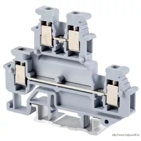   TRACON TSKA2,5/2S Emeletes ipari sorozatkapocs,csavaros, sínre, szürke 500V 24A 0.2-4 mm2