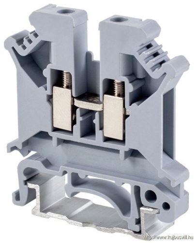 TSKA4 Fázisvezető ipari sorozatkapocs, csavaros, sínre, szürke 0,2-4mm2, 800VAC, 41A