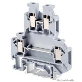   TRACON TSKA4/2 Emeletes ipari sorozatkapocs, csavaros, sínre, szürke 0,2-4mm2, 500VAC, 32A