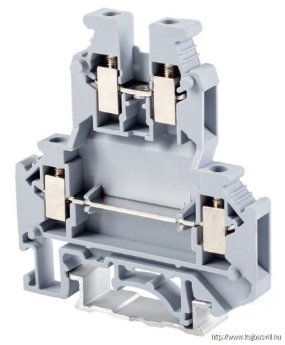 TSKA4/2 Emeletes ipari sorozatkapocs, csavaros, sínre, szürke 0,2-4mm2, 500VAC, 32A