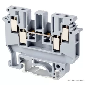   TRACON TSKA4/4 Négykapcsos ipari sorozatkapocs, csavaros, sínre, szürke 0,2-4mm2, 690VAC, 32A