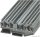 TSKB4/4K Négykapcsos ipari sorozatkapocs, rugós, sínre, kék 0,2-4mm2, 800VAC, 40A