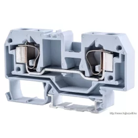   TRACON TSKC10 Fázisvezető ipari sorozatkapocs, rugós, sínre, szürke 800V 57A 0.2-10 mm2 2P